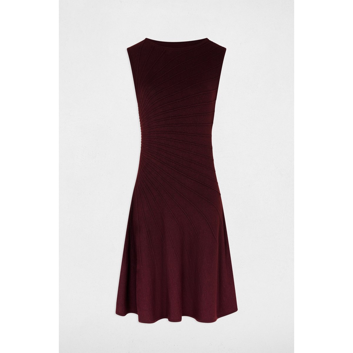 Robe tricot sans manches prune, MORGAN