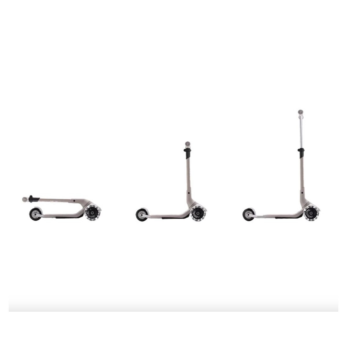 Trottinette 3 Roues Xtend Mini+ - Grise couleur unique, SMARTRIKE