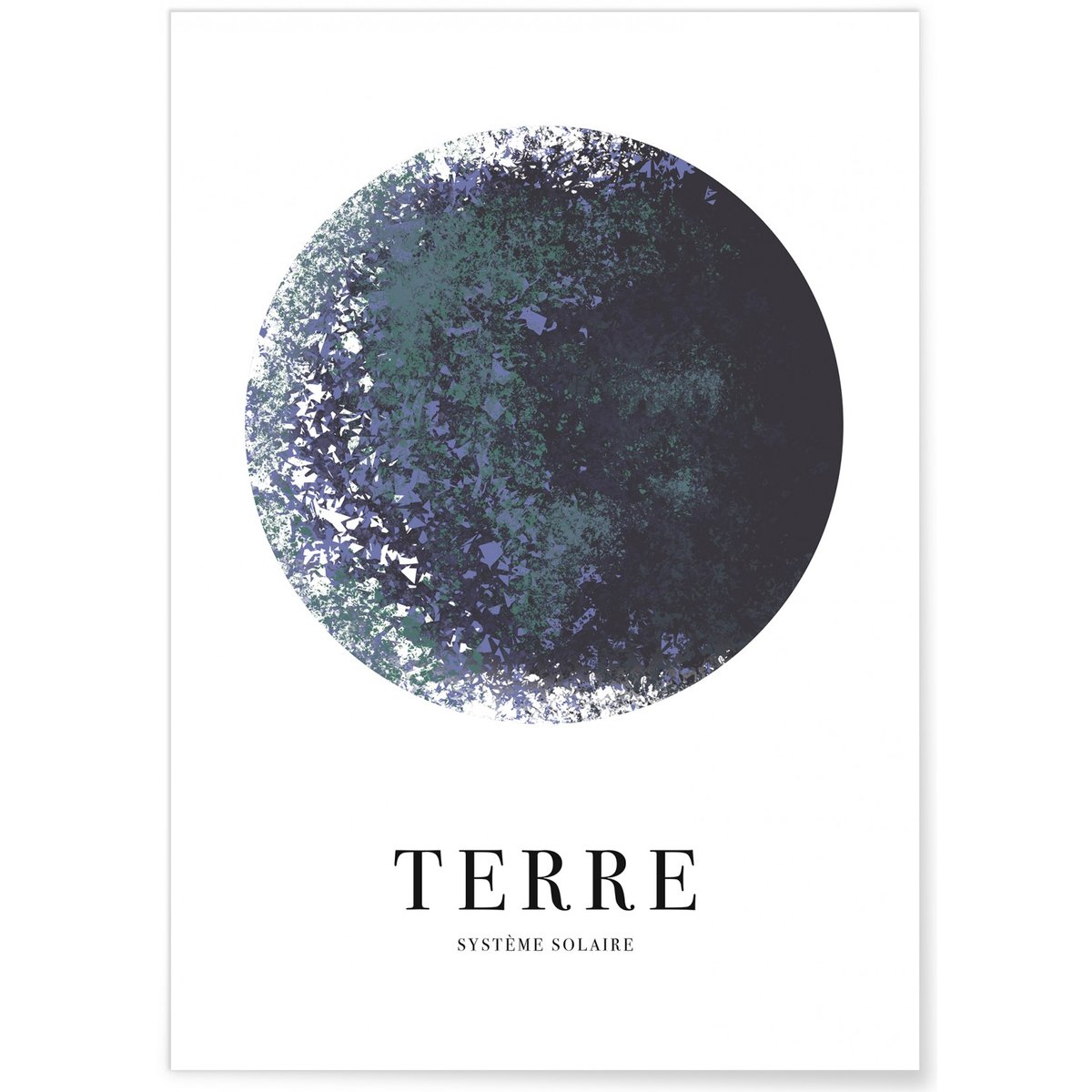 Affiche Terre blanc, L'AFFICHERIE