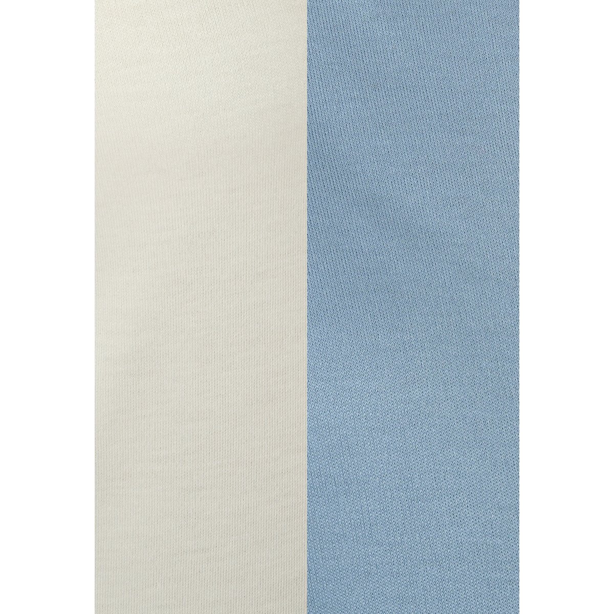T-shirt col montant - Lot de 2 lot bleu + écru, DAMART