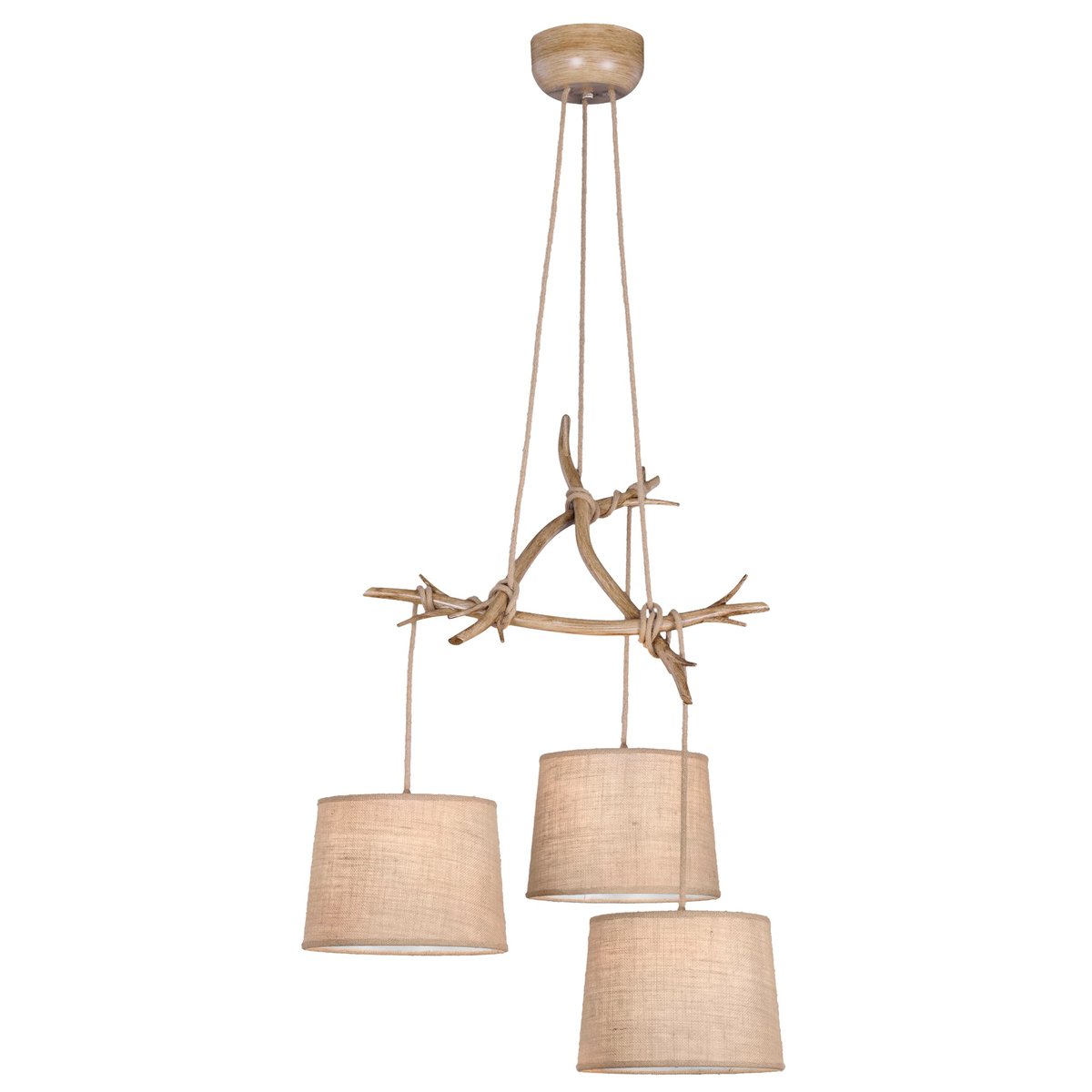 Suspension en tissu scandinave, SABINA marron, MANTRA