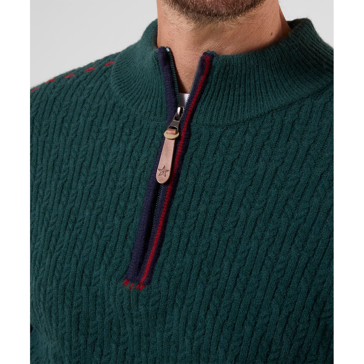 Sweat Col Cheminée Personnalisé vert, JOE BROWNS