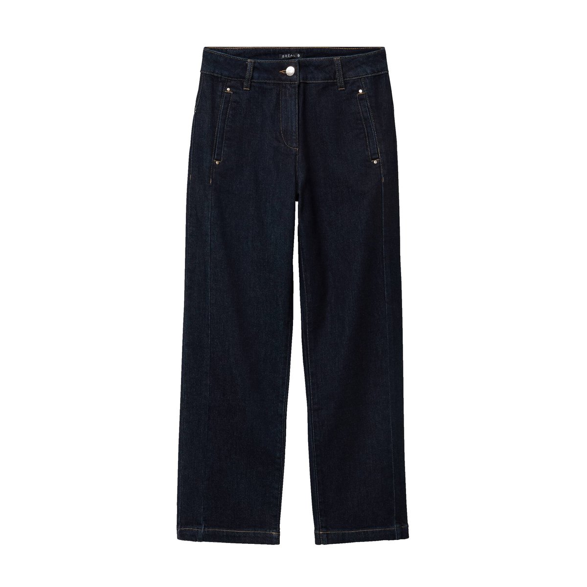 Jean droit taille haute 7/8ème denim brut, BREAL