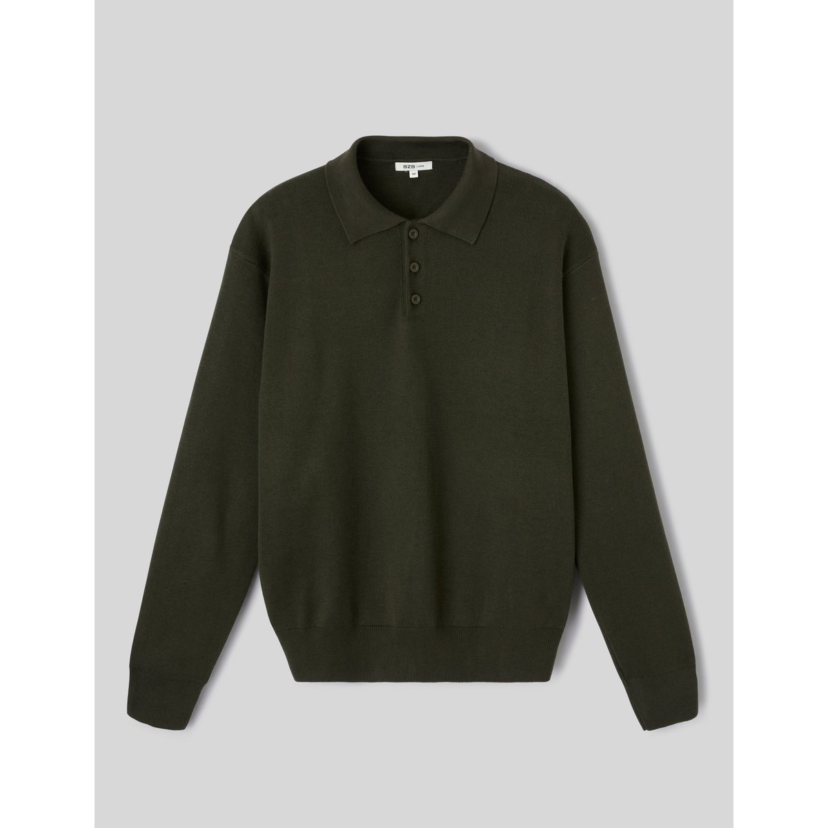 Pull col polo kaki, BZB