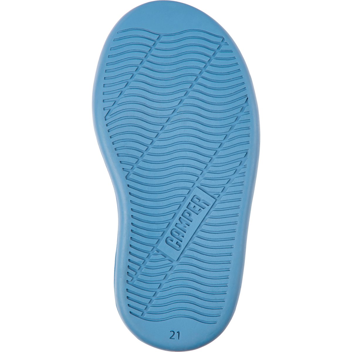Baskets Runner Four cuir blanc / bleu, CAMPER
