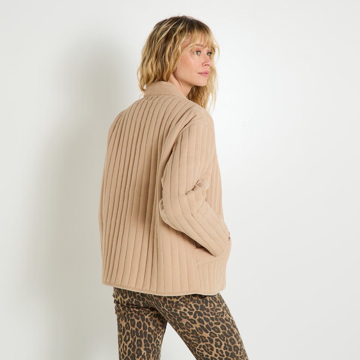 Veste matelassée beige, GRAIN DE MALICE