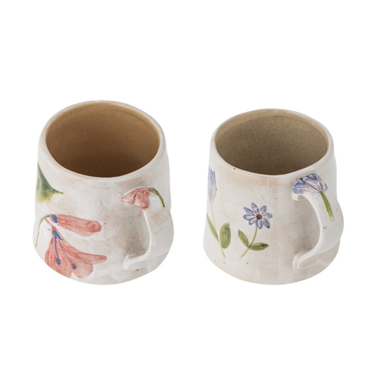 Grand mug grès fleurs  CAMILLA set de 2 multicolore, BLOOMINGVILLE