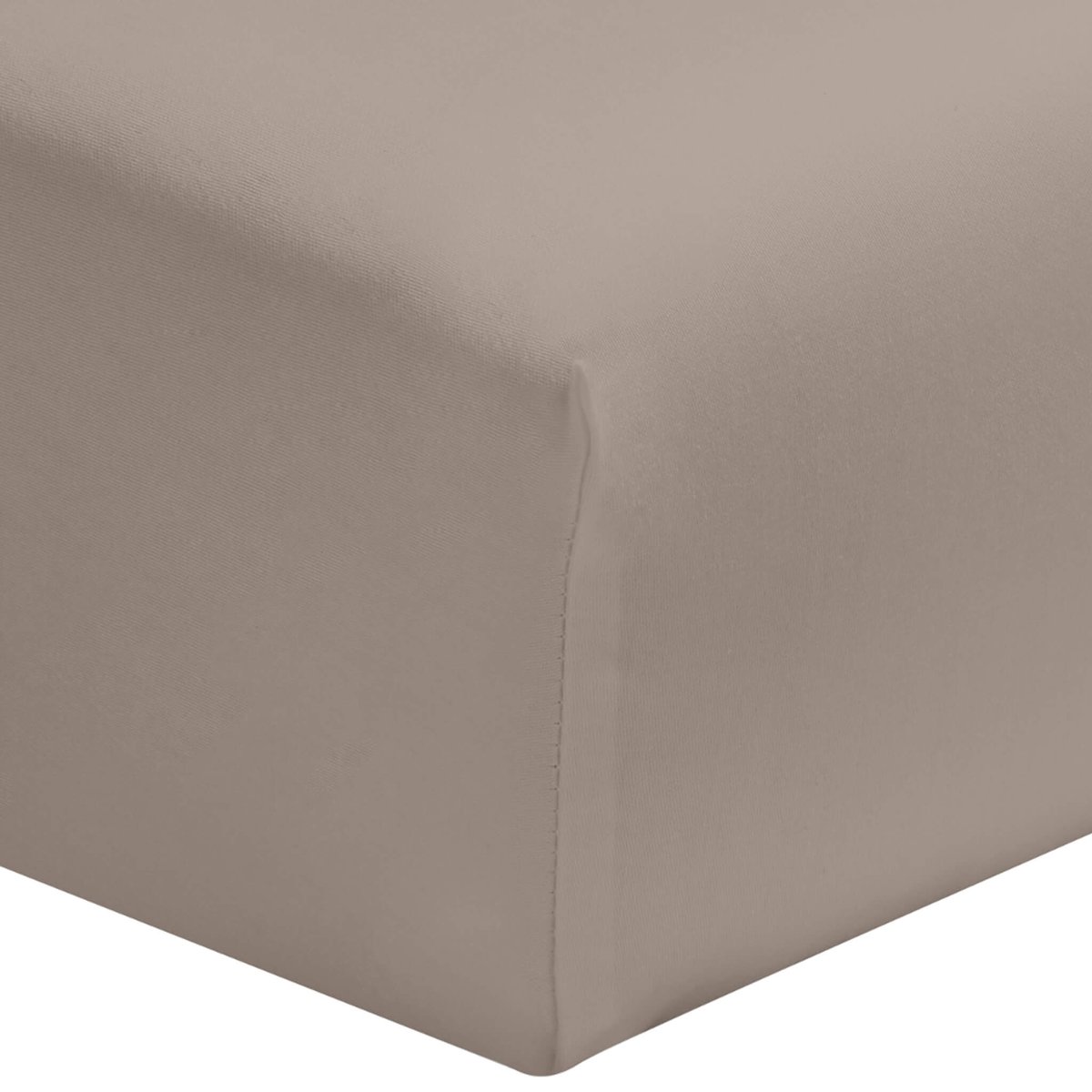 Drap housse percale bonnet 30 made in France naturel, TERRE DE NUIT