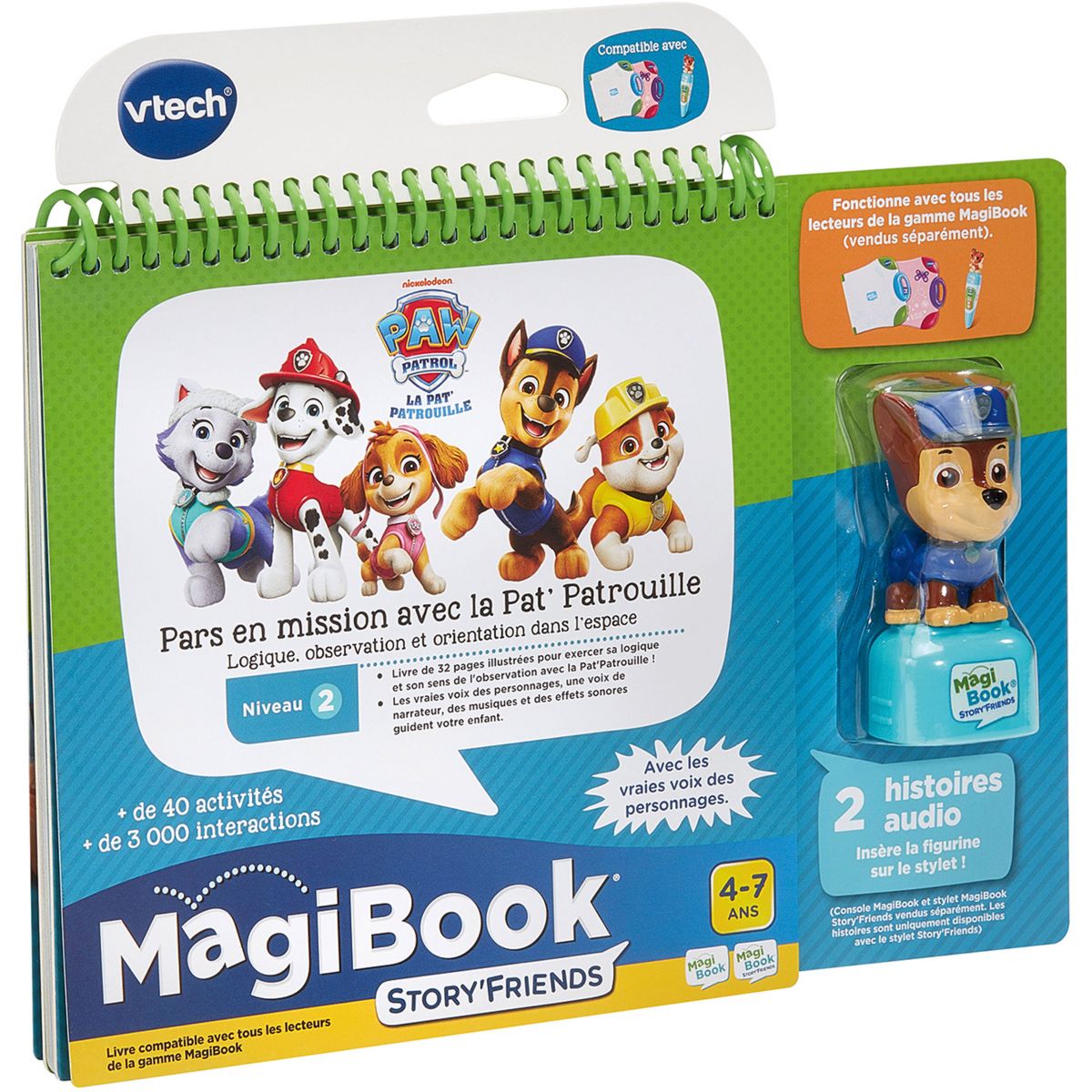Livre interactif MagiBook Story'Friends-Livre Pat patroui couleur unique, VTECH