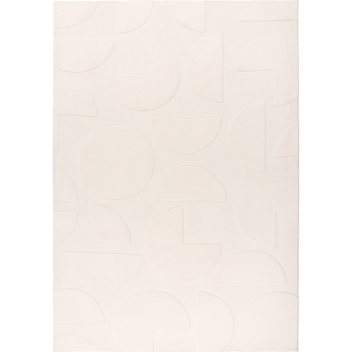 Tapis rectangulaire à poils courts, Niburi ivoire clair ton sur ton, ARTE ESPINA