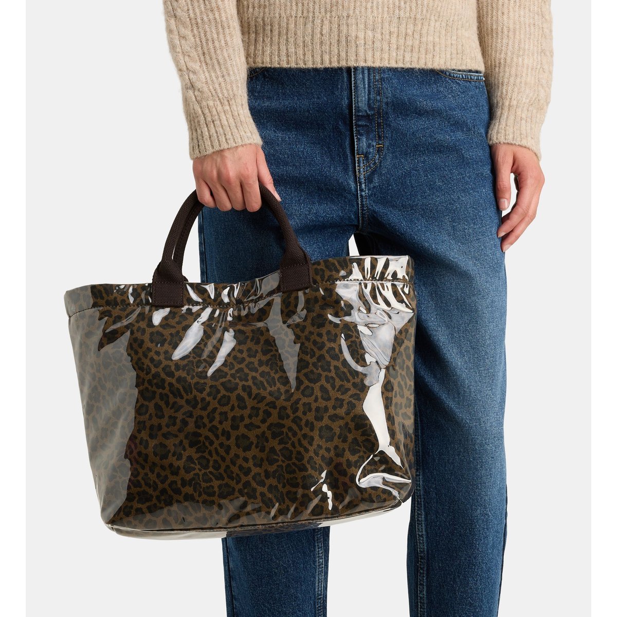 Sac cabas bianca léopard plastifié léopard, GALERIES LAFAYETTE
