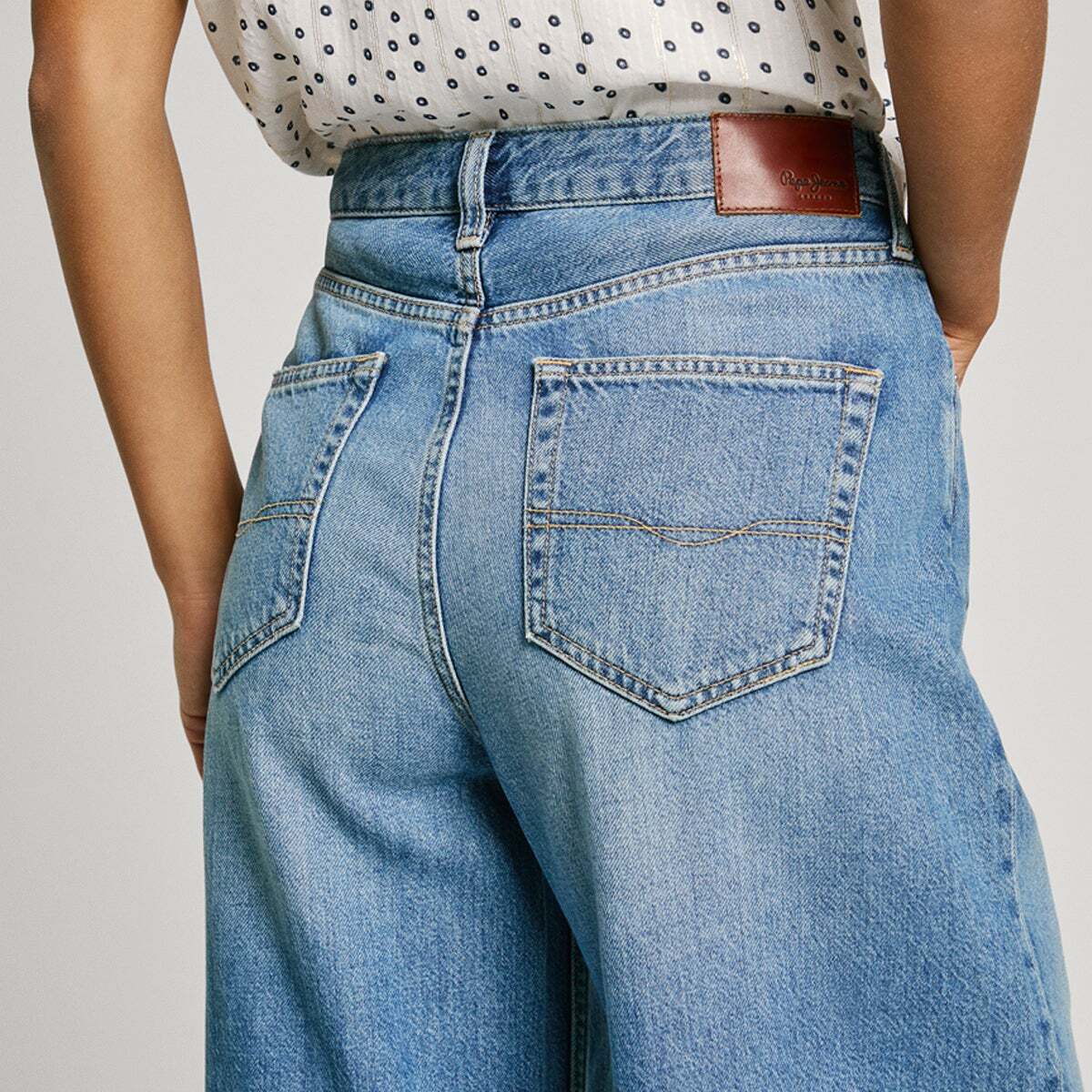 Jean Coupe Large, Taille Moyenne 11.5oz blue rigid denim, PEPE JEANS