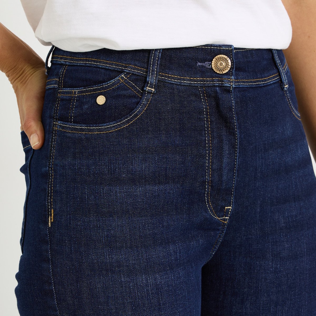 Jean bootcut raccourci TROPEZ RB02 bleu, GRAIN DE MALICE