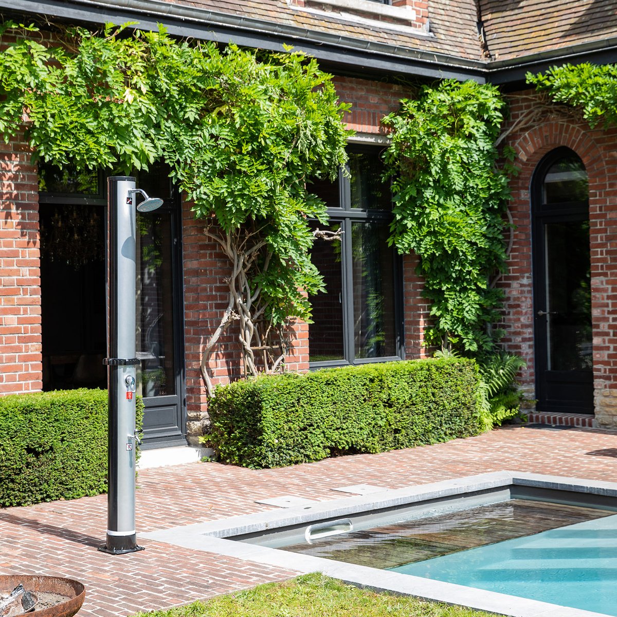 Douche solaire, 35L, FIDGI noir, HAPPY GARDEN