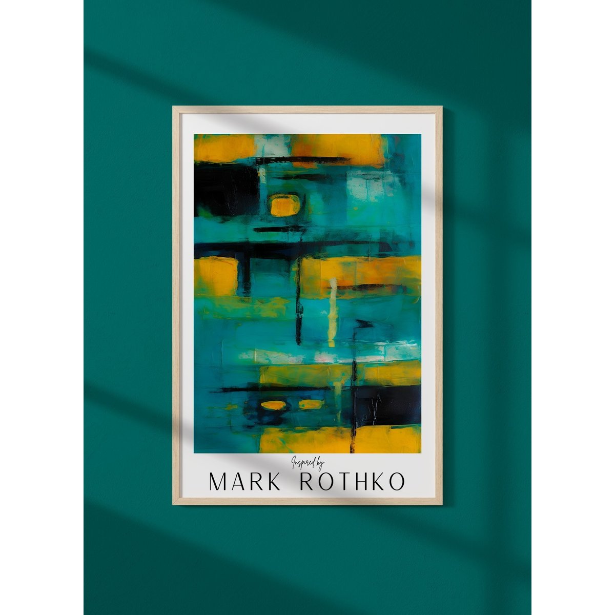 Affiche Mark Rothko n°5 blanc, L'AFFICHERIE