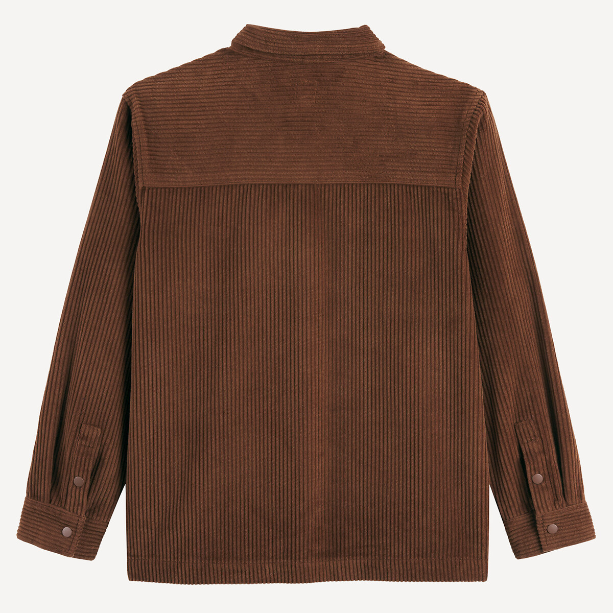 Camicia a maniche lunghe in velluto terracotta, LA REDOUTE COLLECTIONS