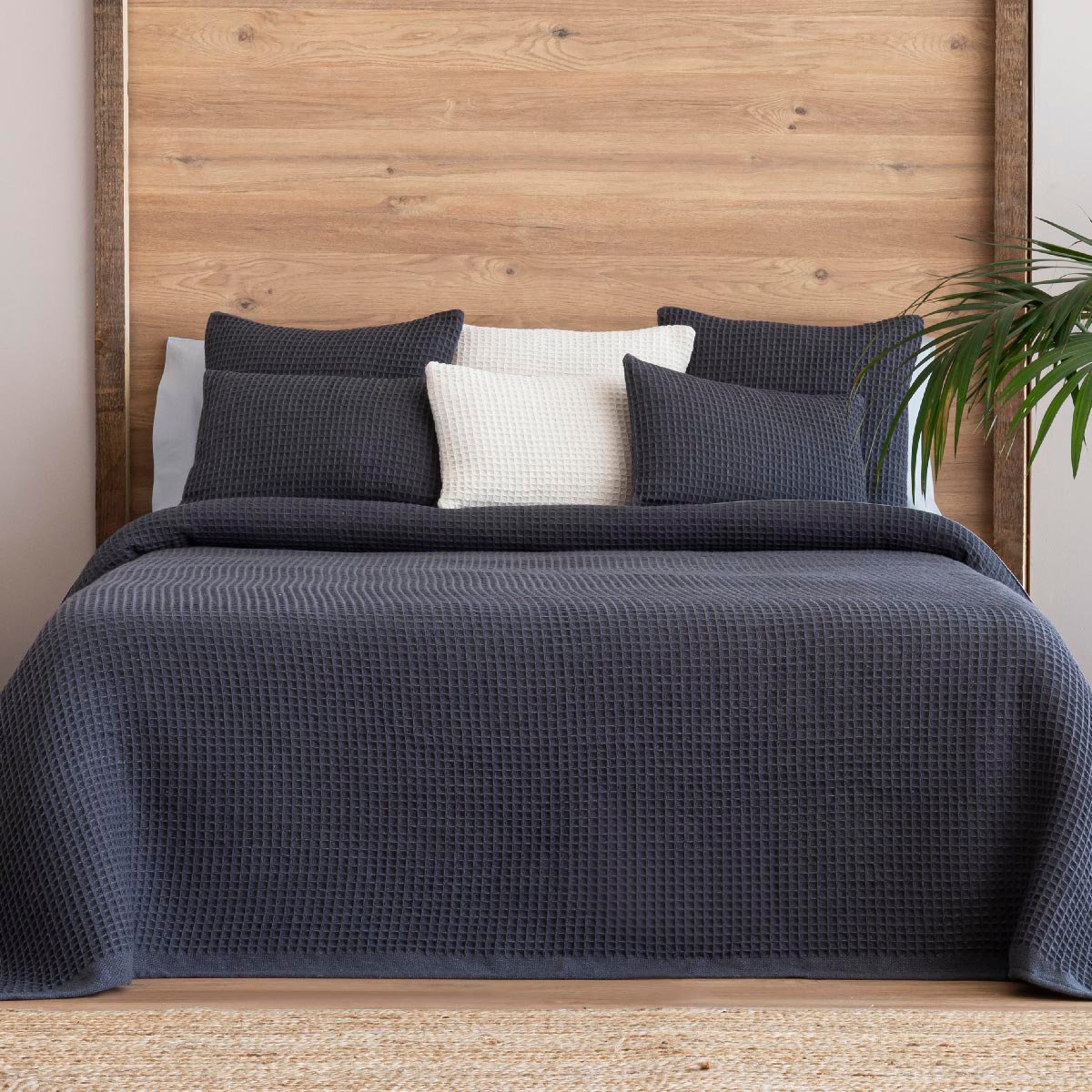 Couvre lit FLORENCE gris, NAF NAF HOME