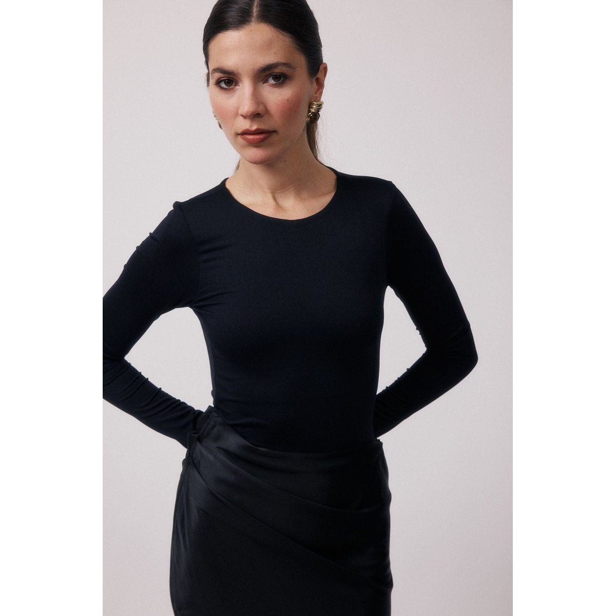 Robe deux pièces ROMANE noir, BENOA
