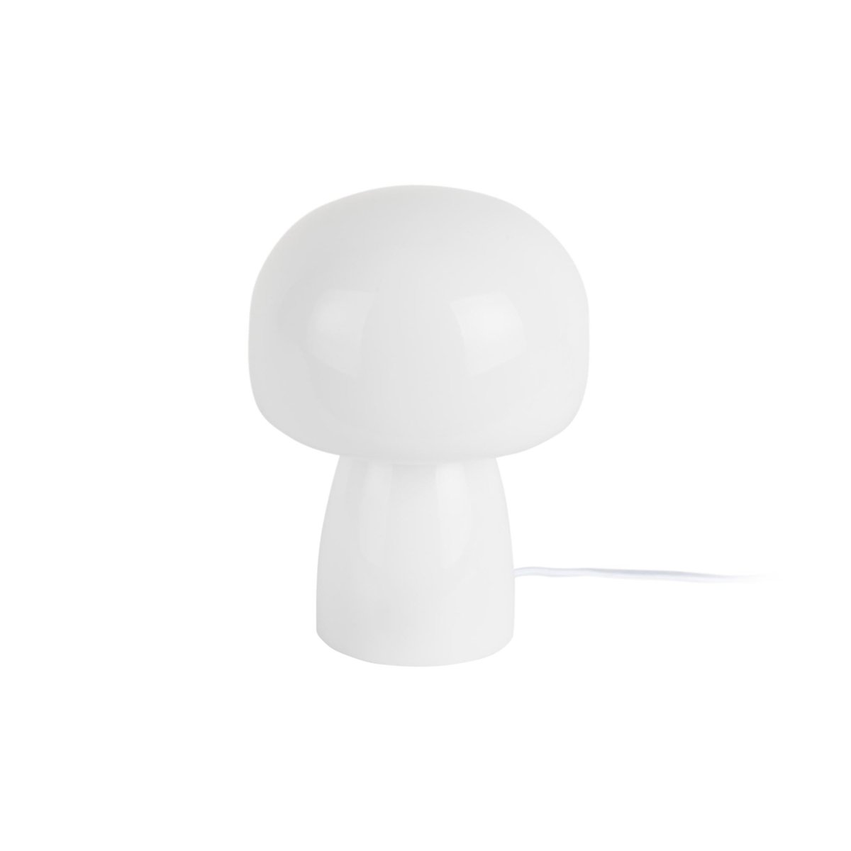 Lampe À Poser Verre FERVOR blanc, LEITMOTIV