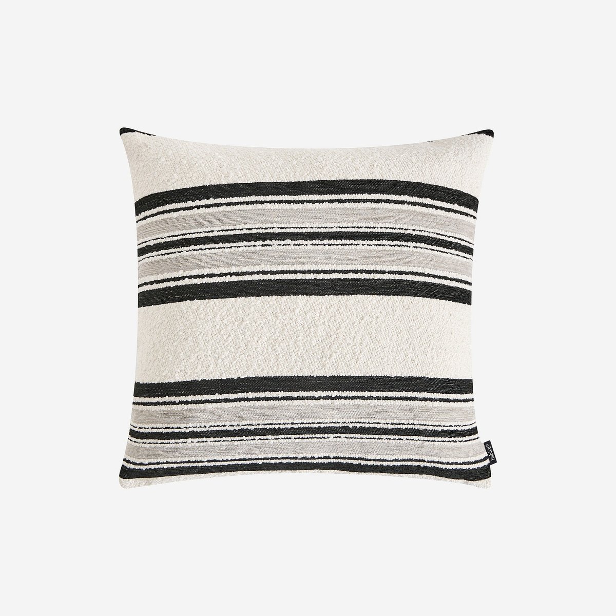 Coussin coton ARSENE gris, HABITAT