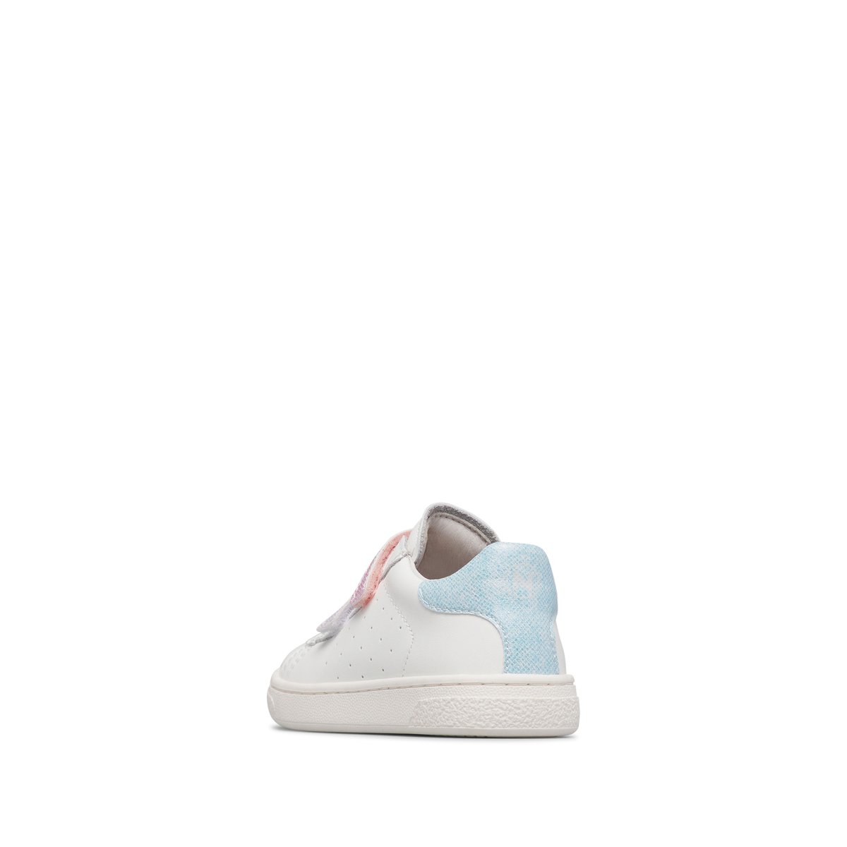 Baskets en cuir HASSELT 2 VL. blanc-fuchsia, NATURINO