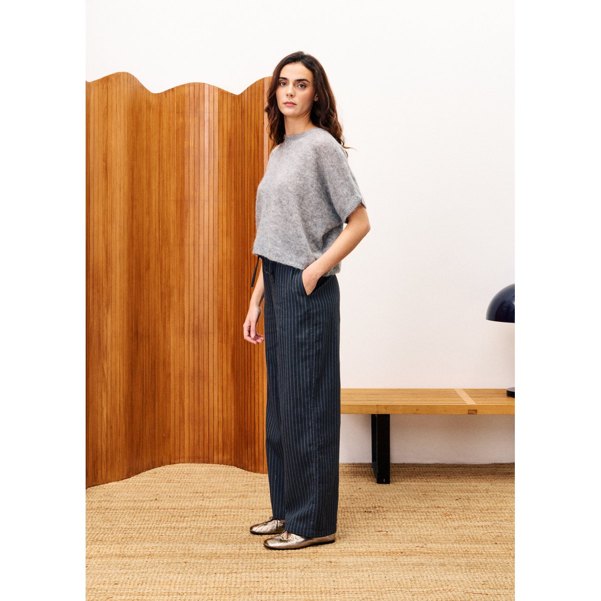 Pull en mohair DIAMOND gris, FRNCH