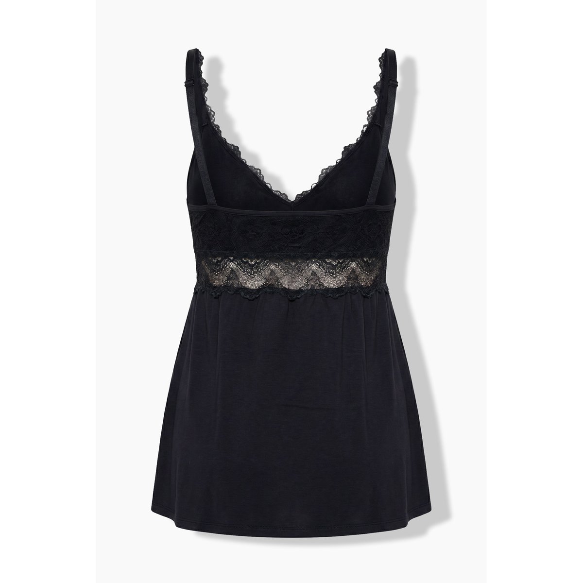 Pyjama TruYou deux pièces, avec dentelle noir, ULLA POPKEN
