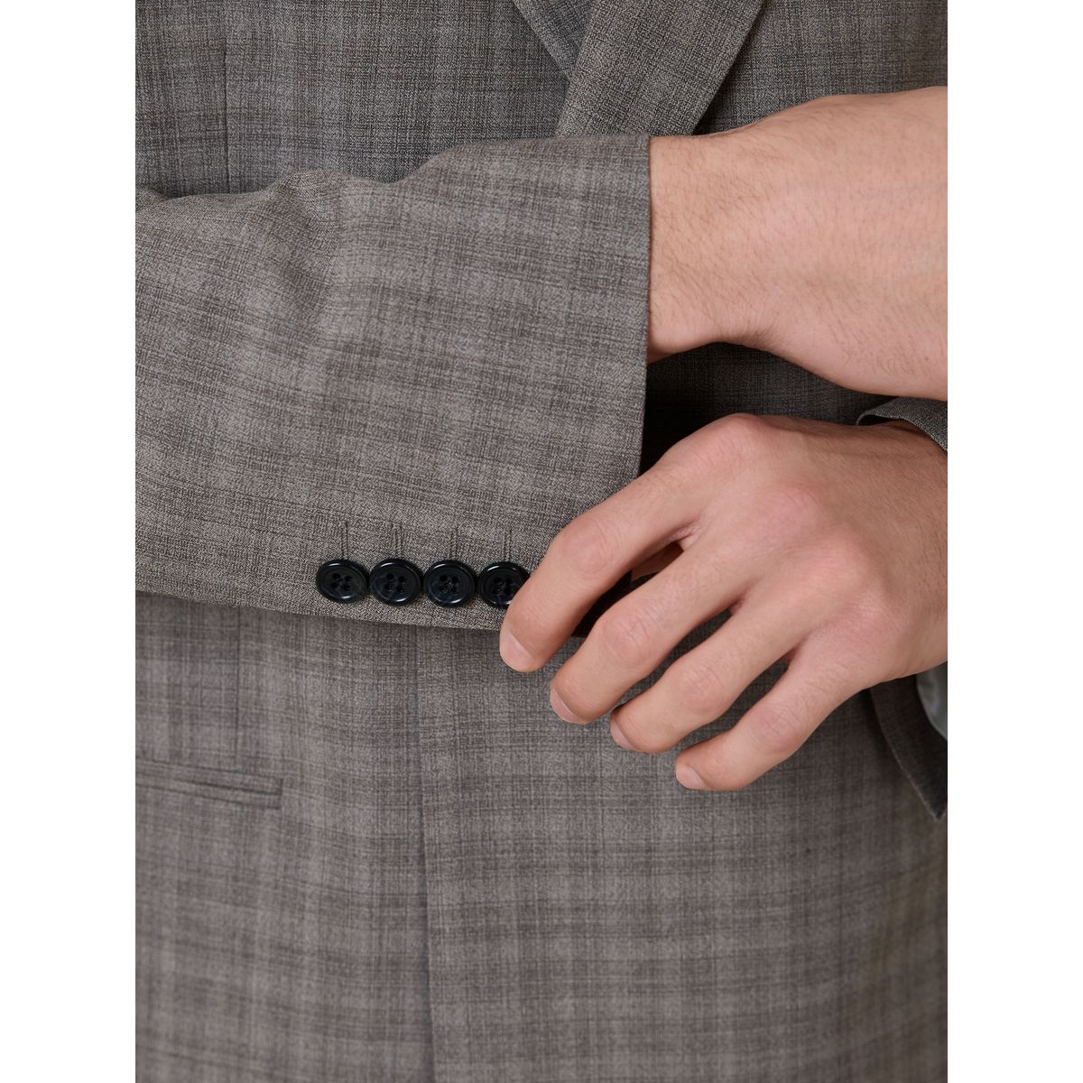 Veste de costume croisée carreaux n. premium marron, NEXT