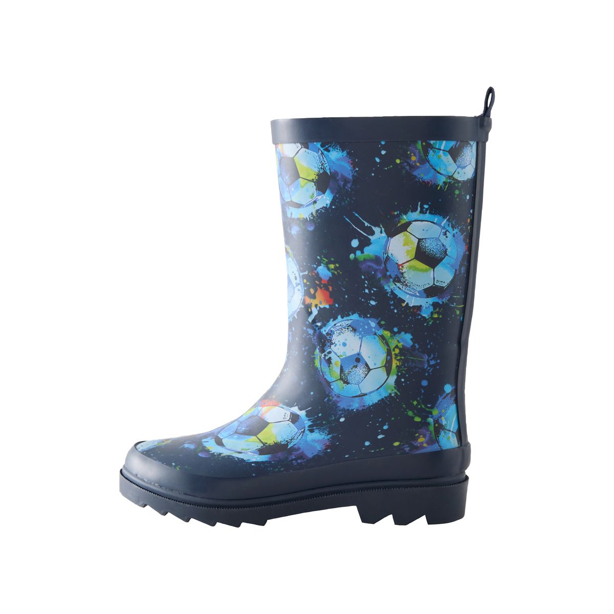 Bottes en caoutchouc bleu marine football, NEXT