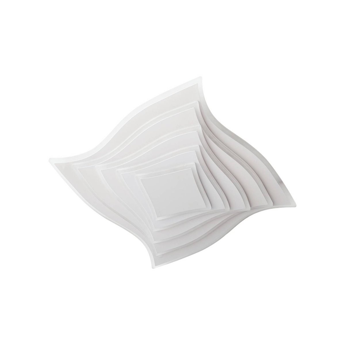 Plafonnier en métal moderneLED, Rebeka blanc, LINDBY