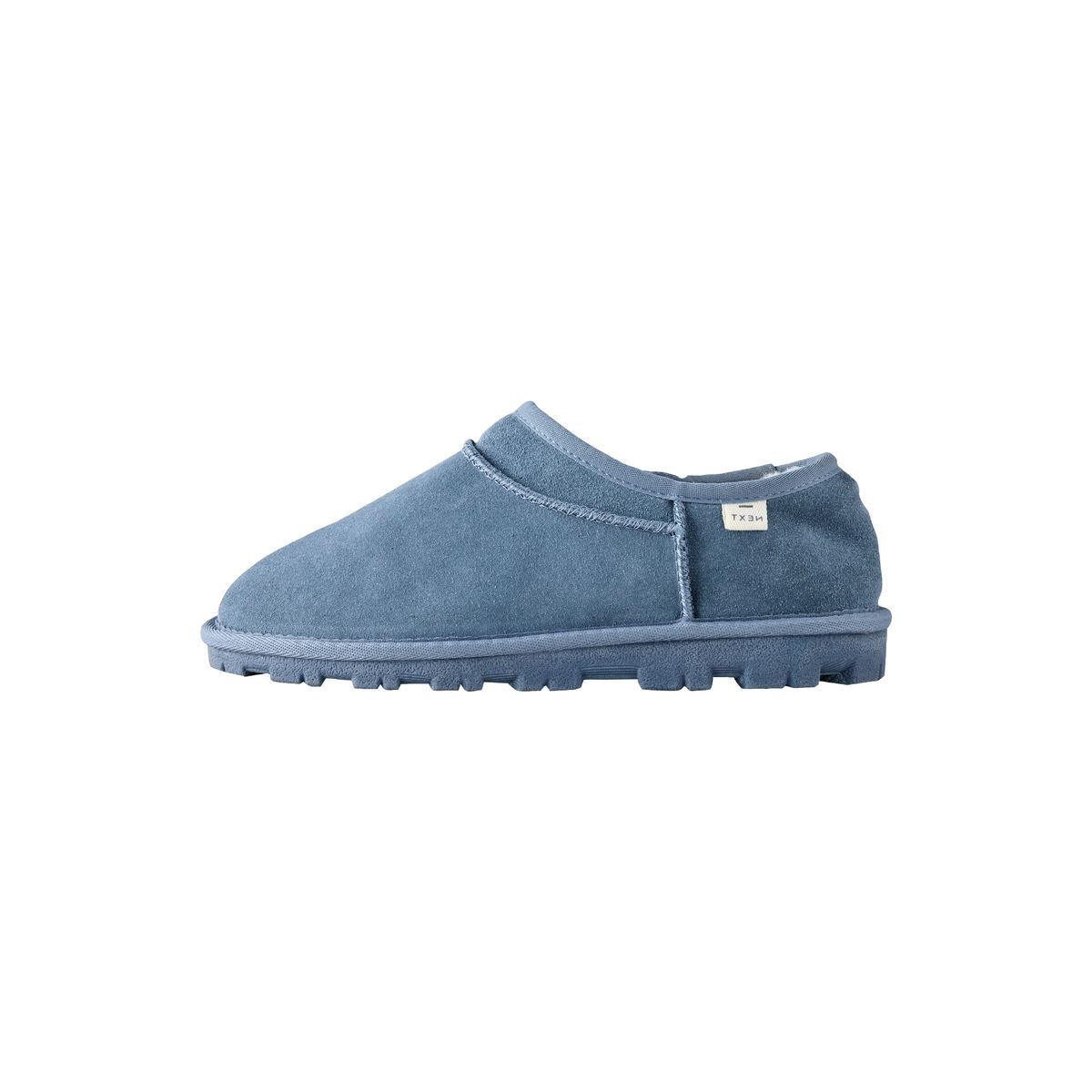 Mini chaussons bottines en daim bleu jean, NEXT