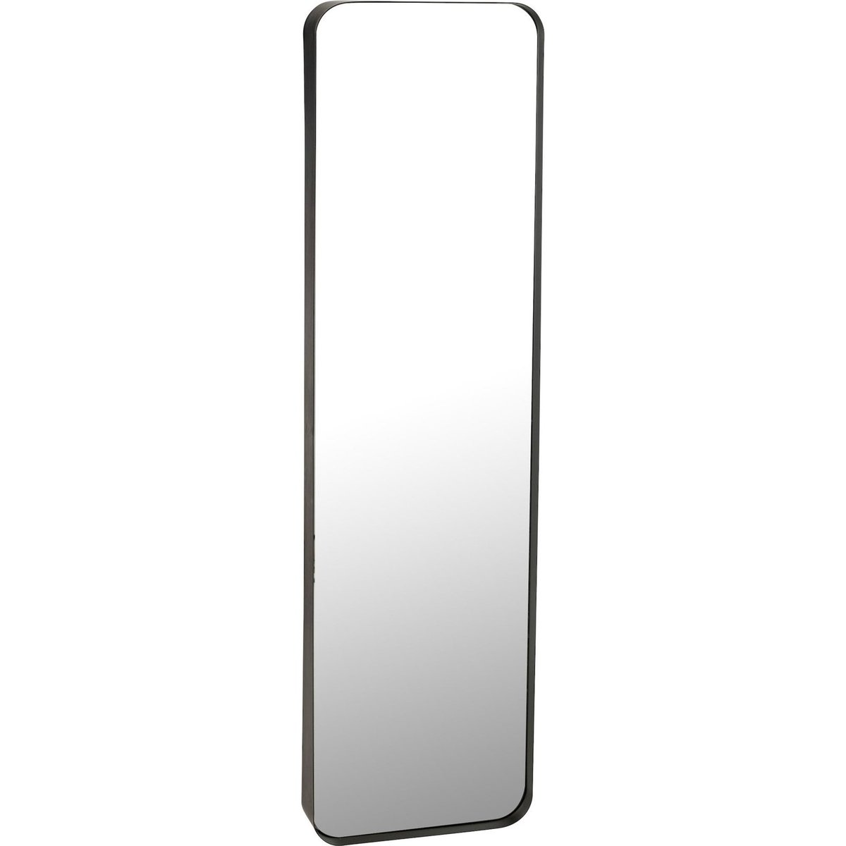 Miroir mural rectangulaire style industriel noir métal marron foncé, RECOLLECTION