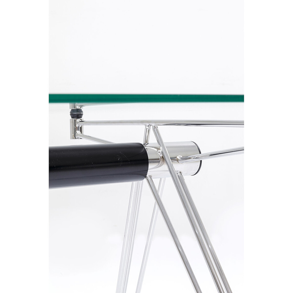 Bureau en verre, OFFICIA argent, KARE DESIGN