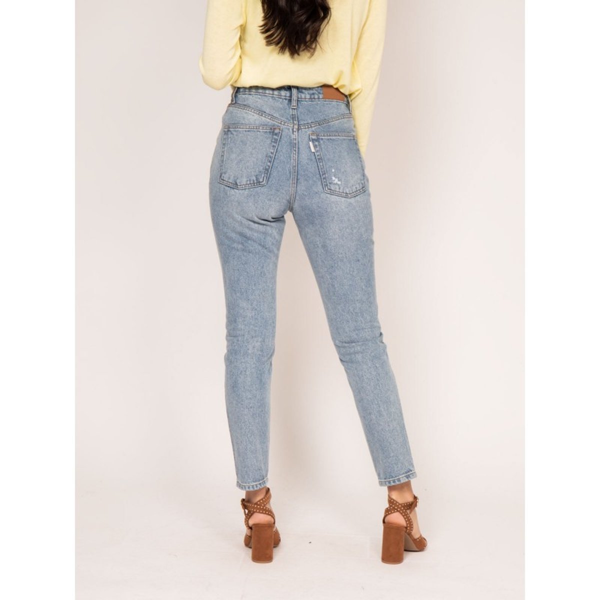 Jean Droit Taille Haute Eloise bleu clair, DONA LISA
