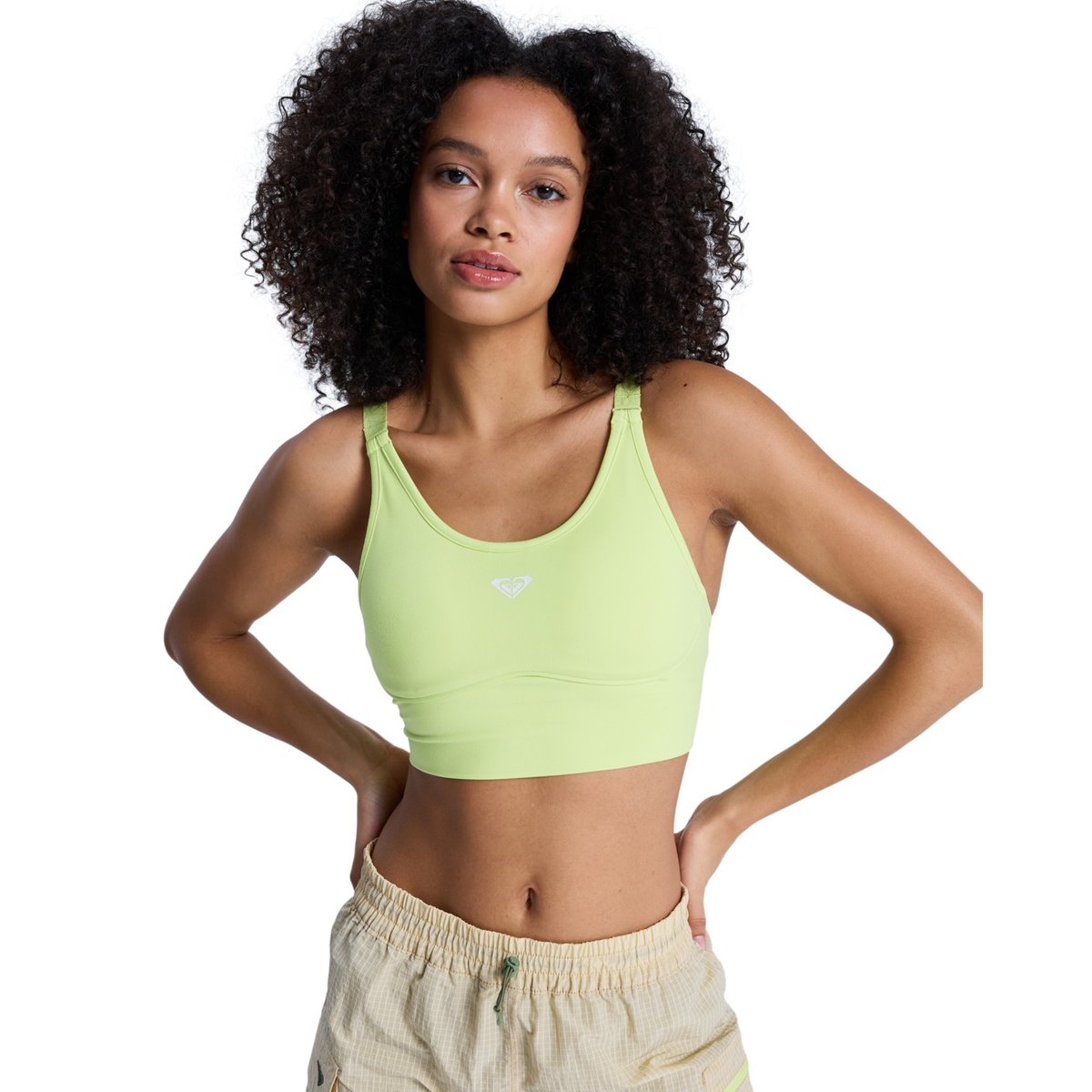 Brassière de sport HEART INTO IT ATTITUDE. vert daiquiri green, ROXY