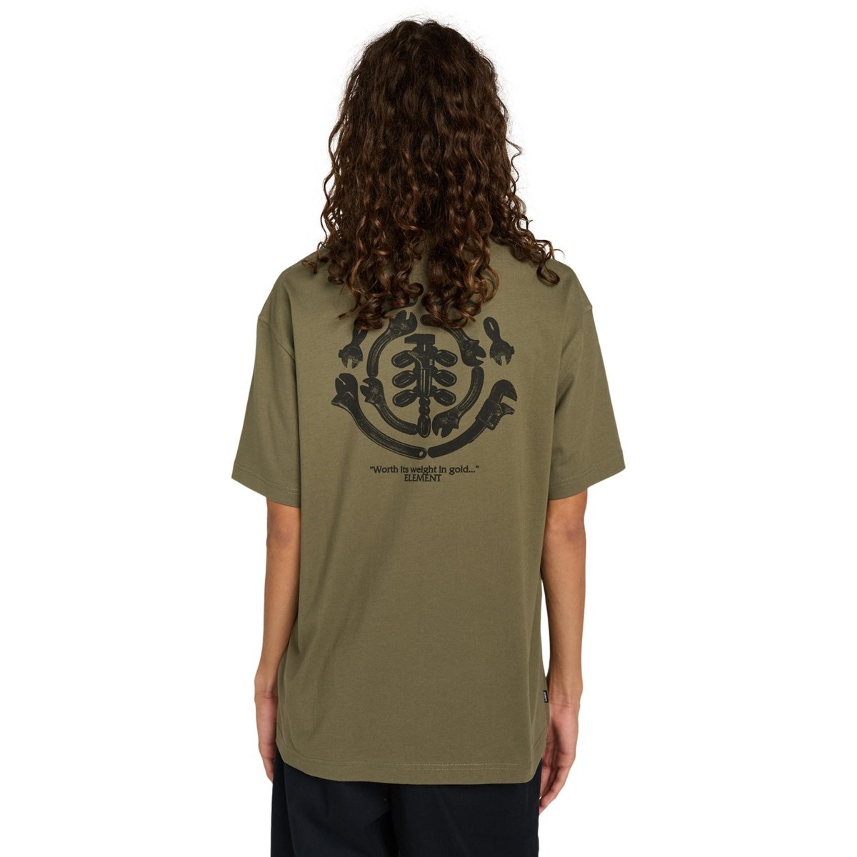 T-shirt à manches courtes IRON WORKS vert kalamata, ELEMENT
