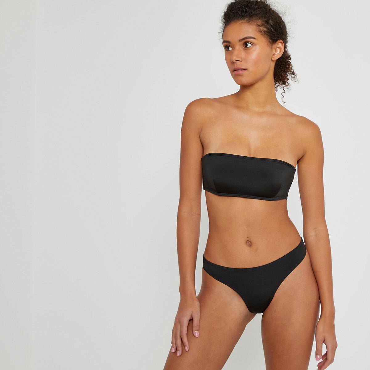 Tanga/Thong Bikini Bottoms black, LA REDOUTE COLLECTIONS