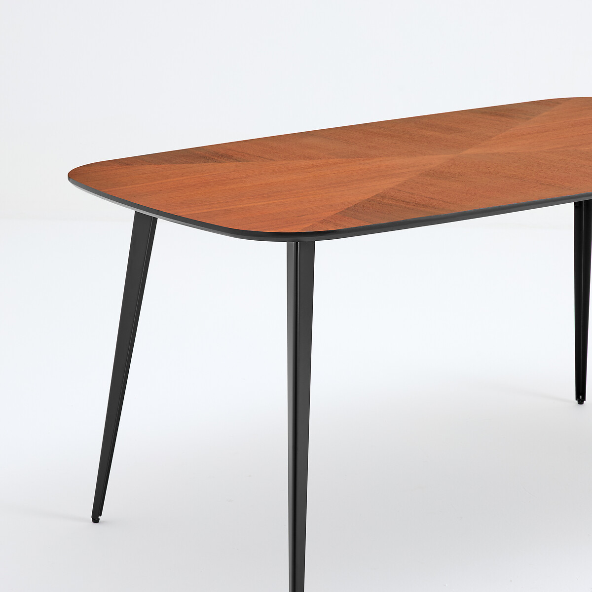 Tavolo da pranzo vintage intarsiato, 6 posti a sedere, WATFORD noce, LA REDOUTE INTERIEURS