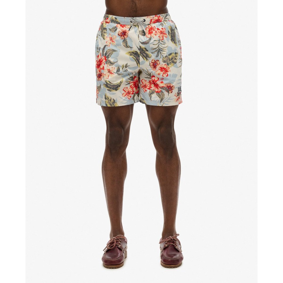Short de bain à imprimé hawaïen longueur 43 cm aloha ombré, SUPERDRY
