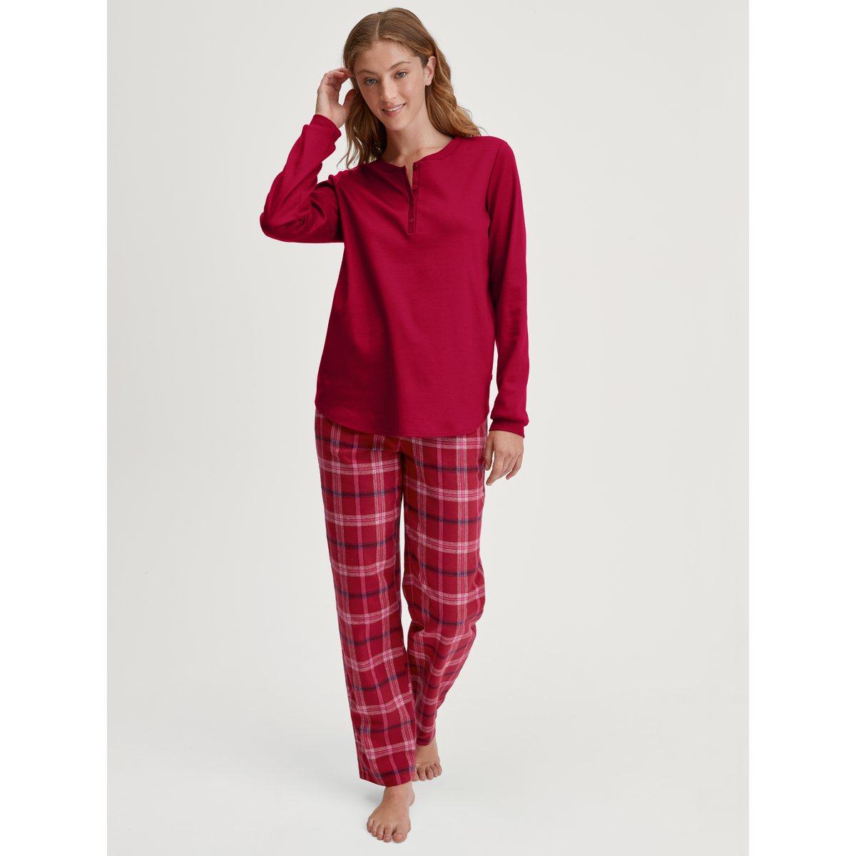 T-shirt à manches longues manches longues Coton FAVOURITES rio rouge, CALIDA