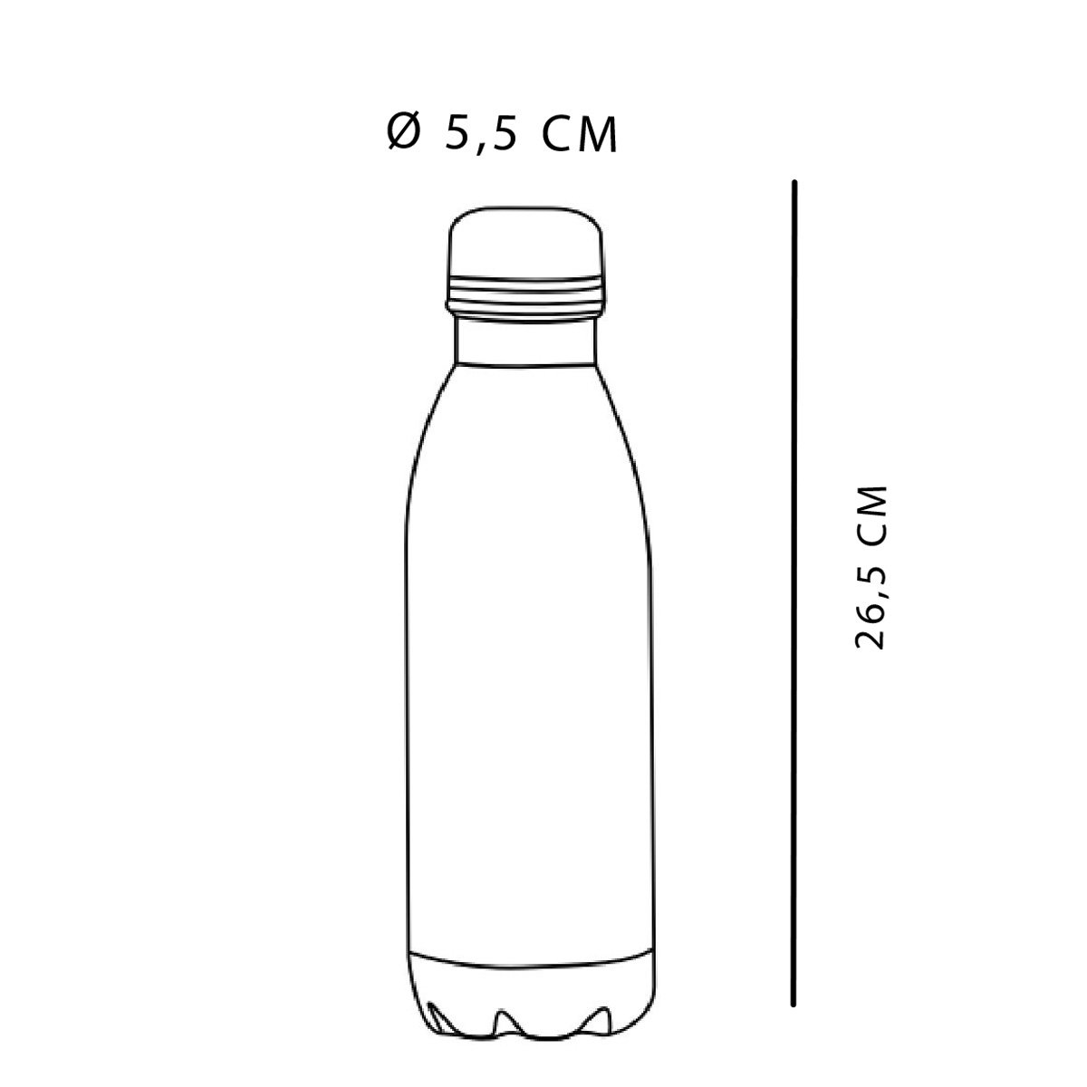 Bouteille isotherme en inox KITCHEN vert, UTILITY