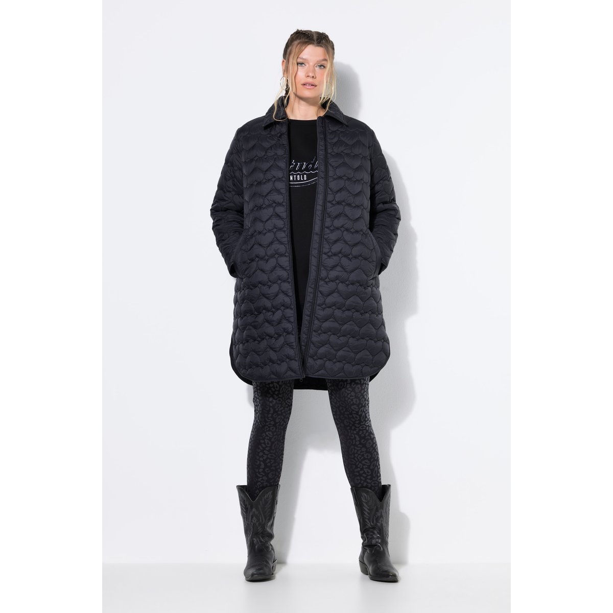 Manteau coupe Loose Shape noir, STUDIO UNTOLD