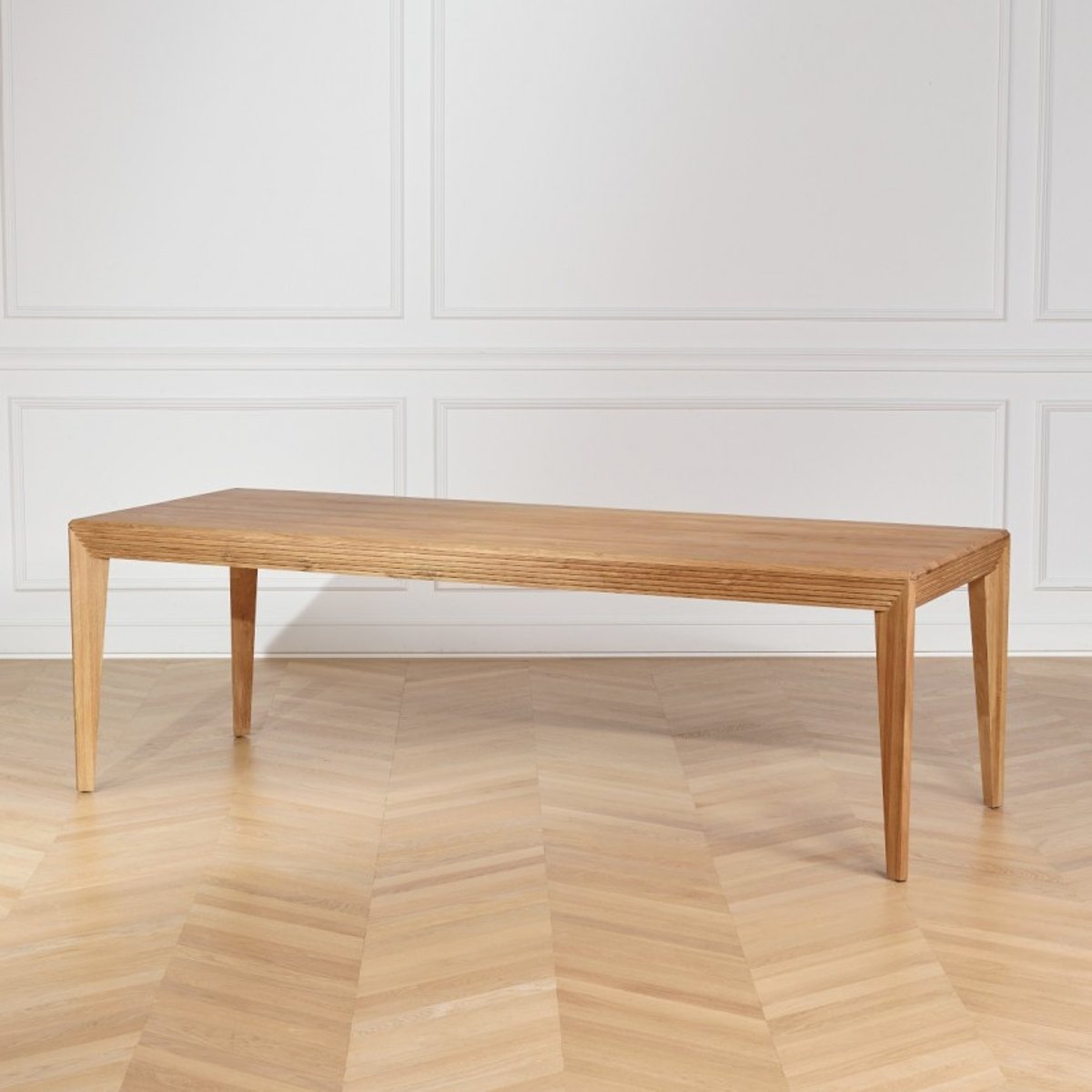 Table rectangulaire en chêne, 10 couverts TAYLOR teinte claire, ROBIN DES BOIS