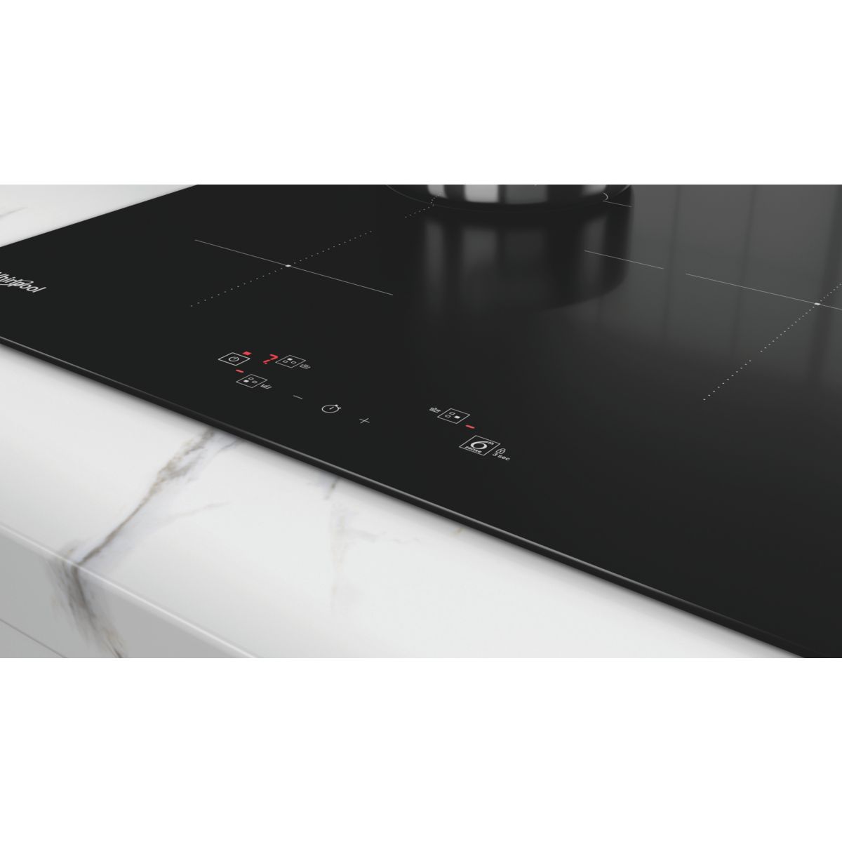 Plaque induction WSQ2460NE couleur unique, WHIRLPOOL