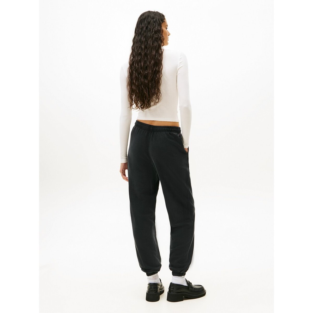 Slim Fit T-Shirt with Crew Neck white, TOMMY JEANS