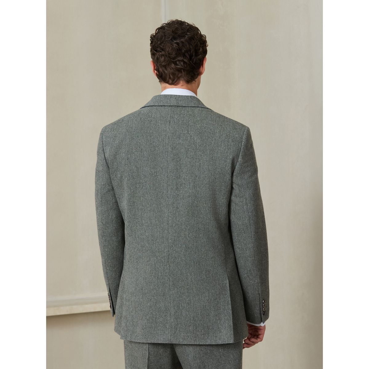Veste standard en laine nova fides vert sauge, NEXT