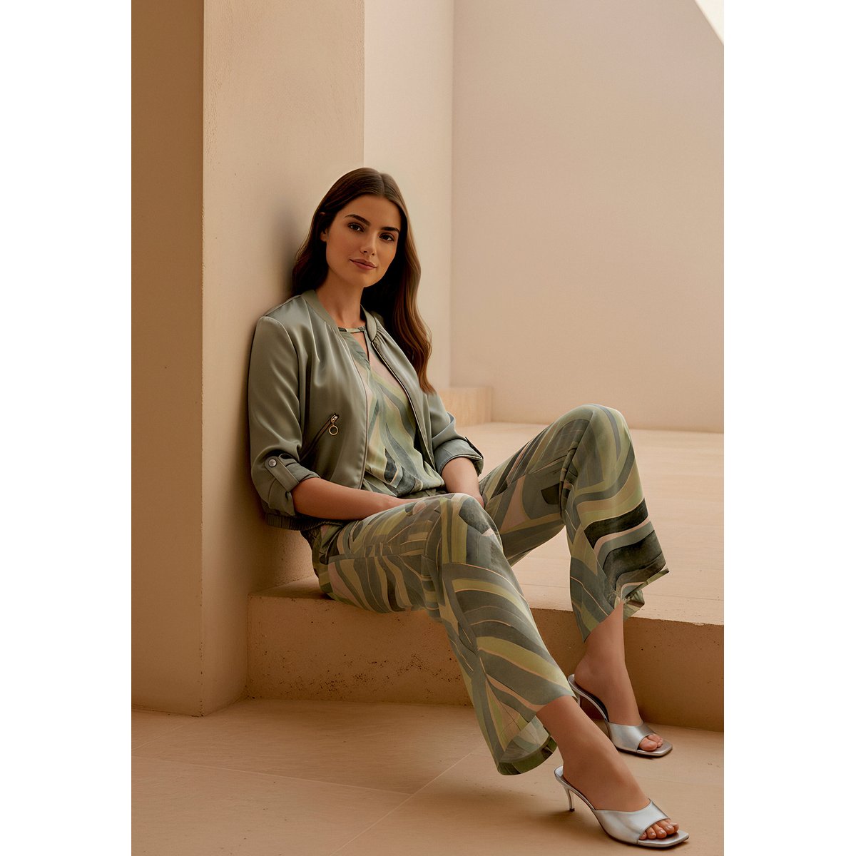 Pantalon à enfiler à poches extérieures mint/green, BETTY BARCLAY