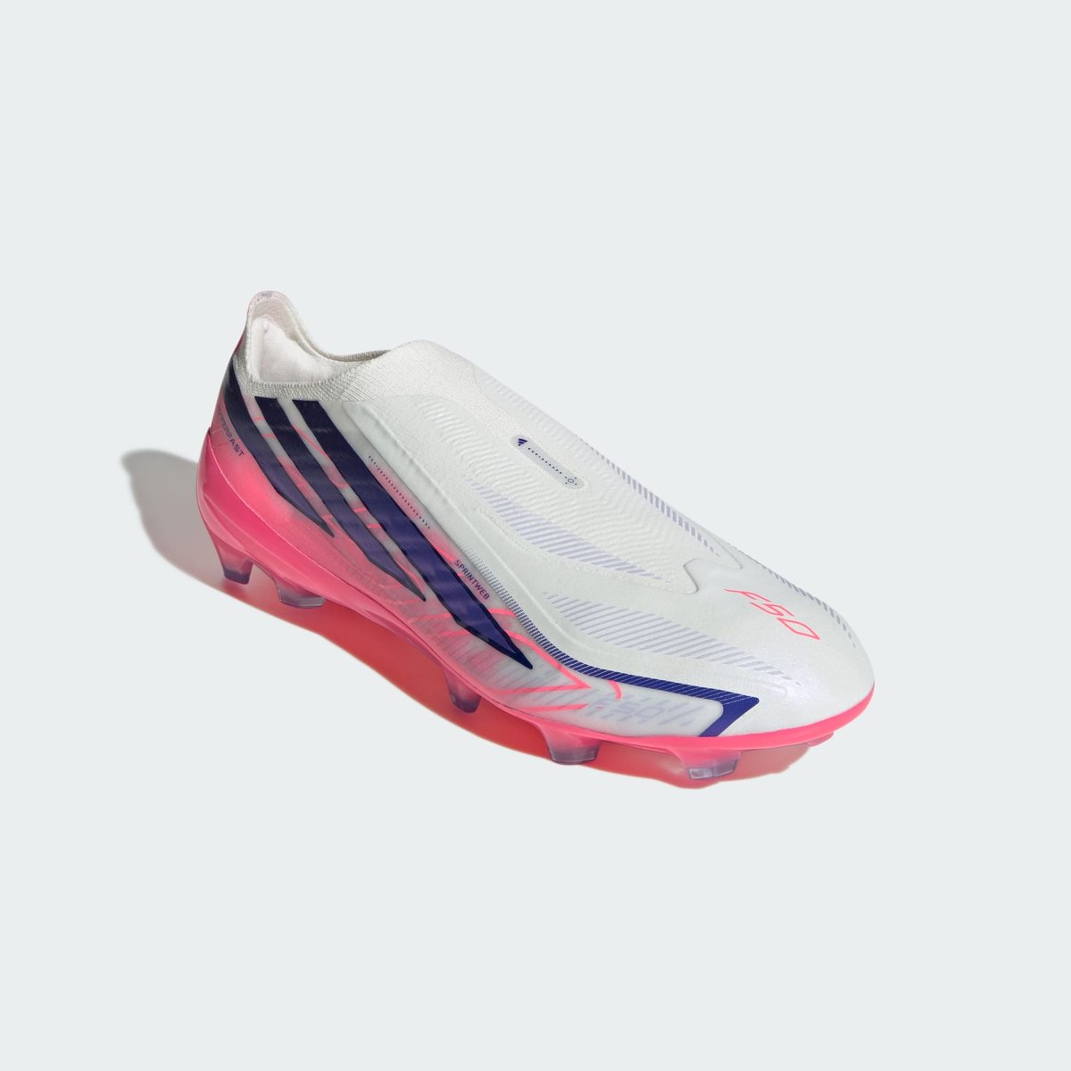 Chaussure De Football Sans Lacets F50 Hyperfast Pro Terrain Souple Chaussure De Football Sans Lacets F50 Hyperfast Pro Terrain Souple cloud white / solar purple / solar turbo, adidas Performance