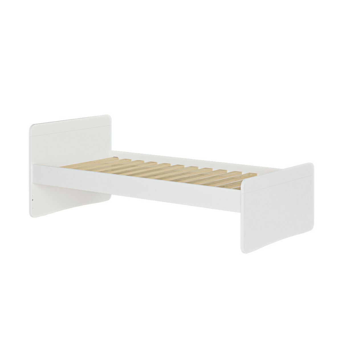 Lit enfant Bois massif LILOW blanc, AKITEN RETAIL