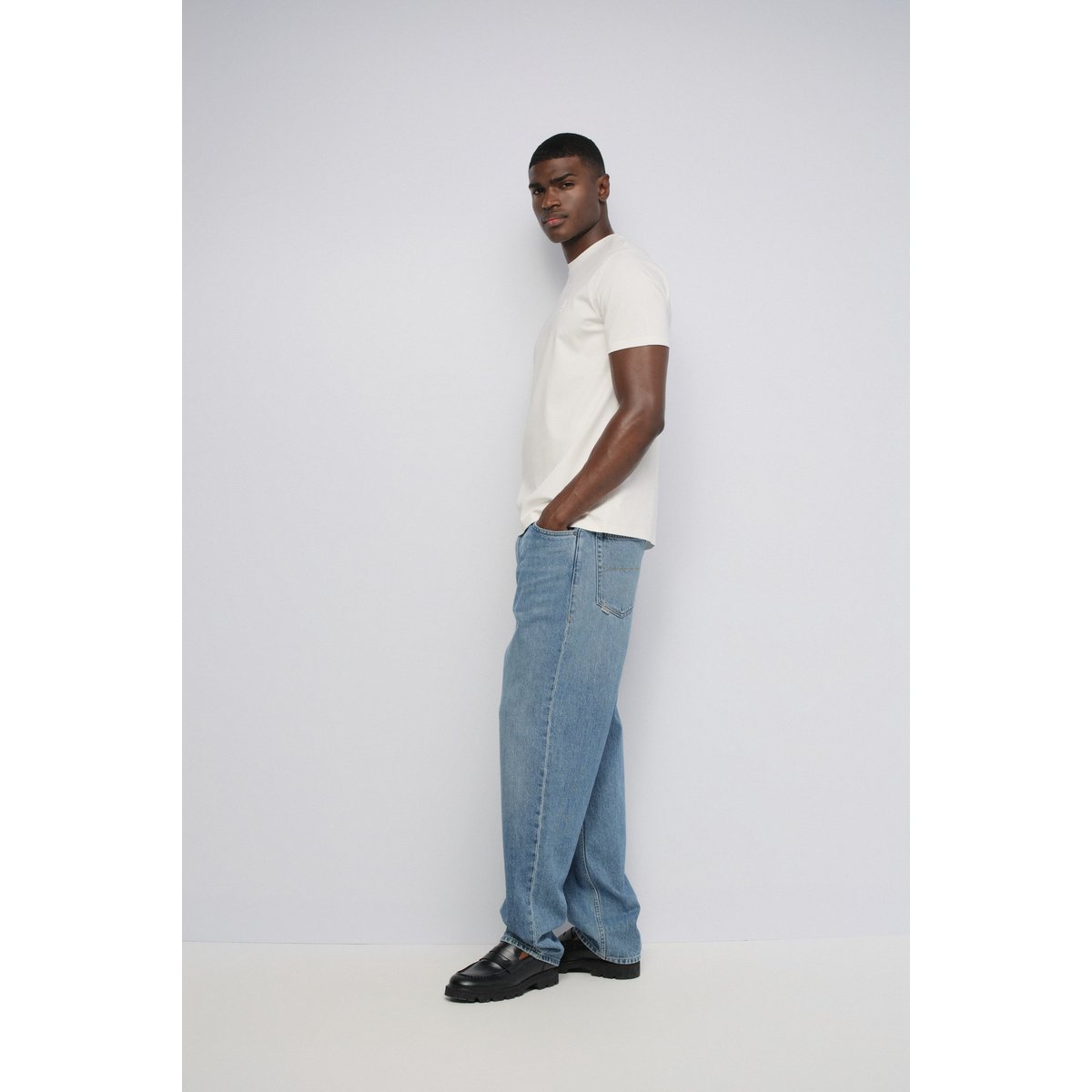 JEAN LOOSE FIT bleu turquoise, SALSA JEANS